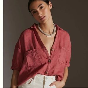 Pilcro Linen Surf Buttondown